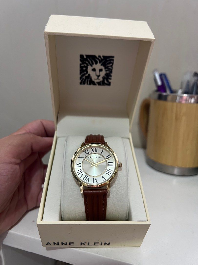 Anne Klein Brown Leather Watch (Category: Women's Watches) located in Quezon City. Submitted by dannicadizon (Listing ID 1311766872, Image 1). Description: .