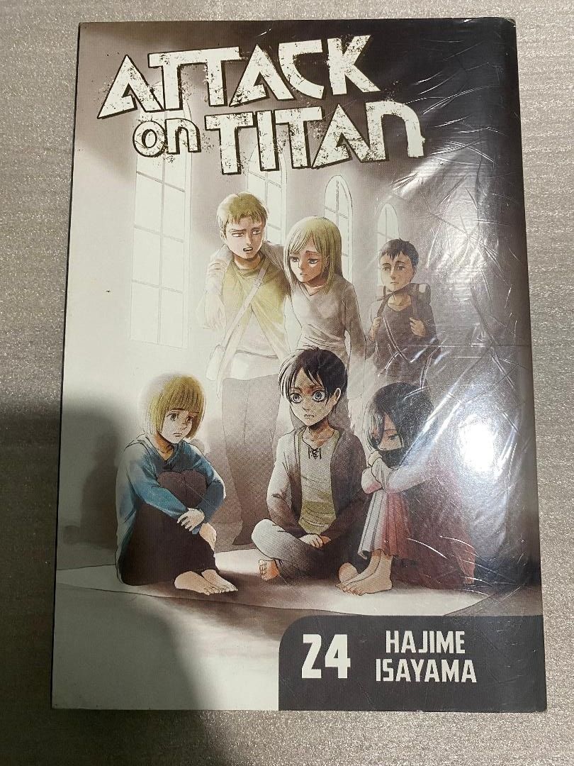 Attack on Titan Volume 24 Manga SEALED (Category: Comics & Manga) located in Manila. Submitted by sammy_99 (Listing ID 1311744087, Image 1). Description: Meet Ups are OK. Meet Up Location: Trinoma, SM North, Mall of Asia, SM Megamall, SM San Lazaro, Fisher Mall, Within City of Manila, or nearby area. P400. Last Price. Attack on Titan Volume 24 Manga SEALED Notes: Photos posted are of the actual item at hand. Sealed..