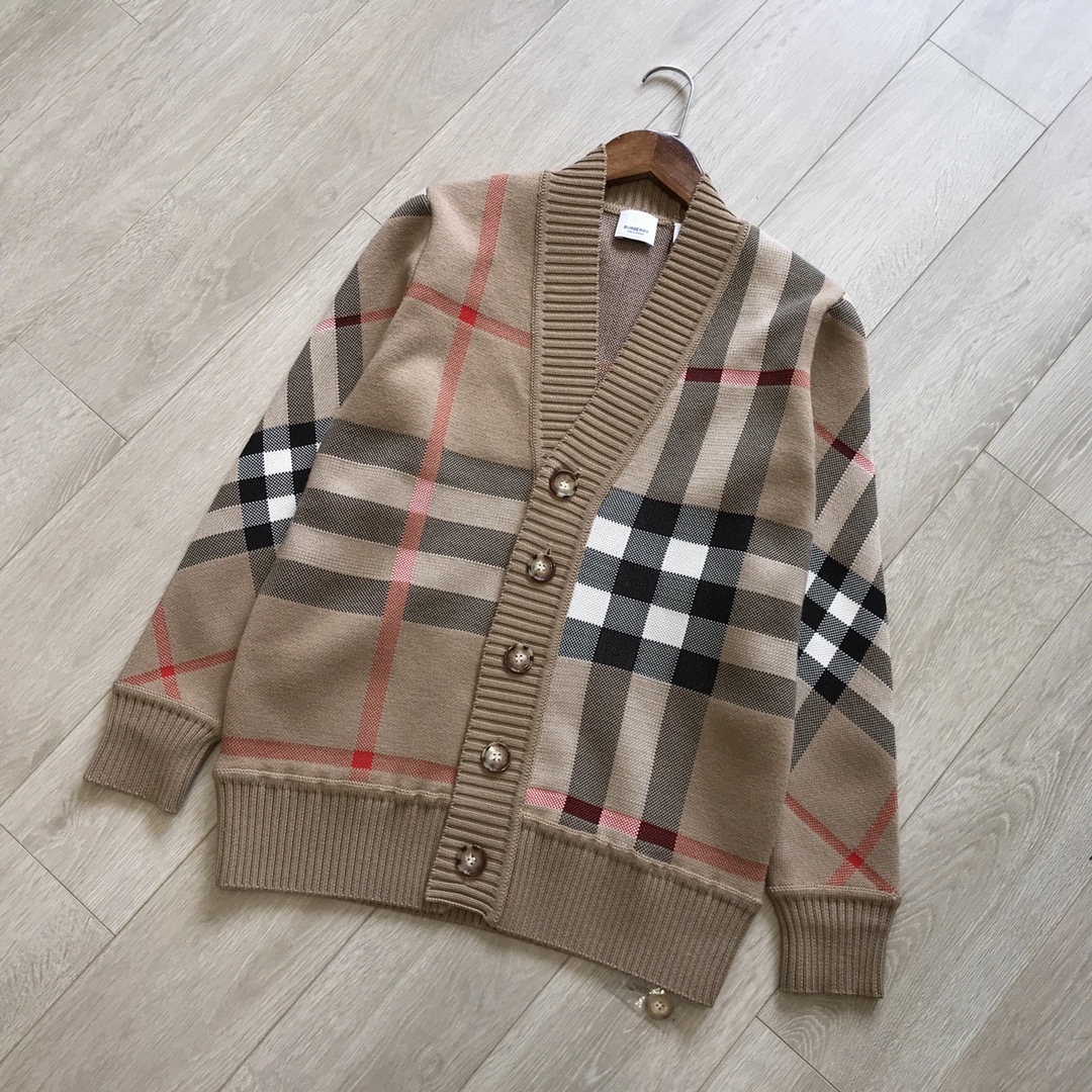 Authentic Burberry plaid cardigan Luxury Apparel on Carousell