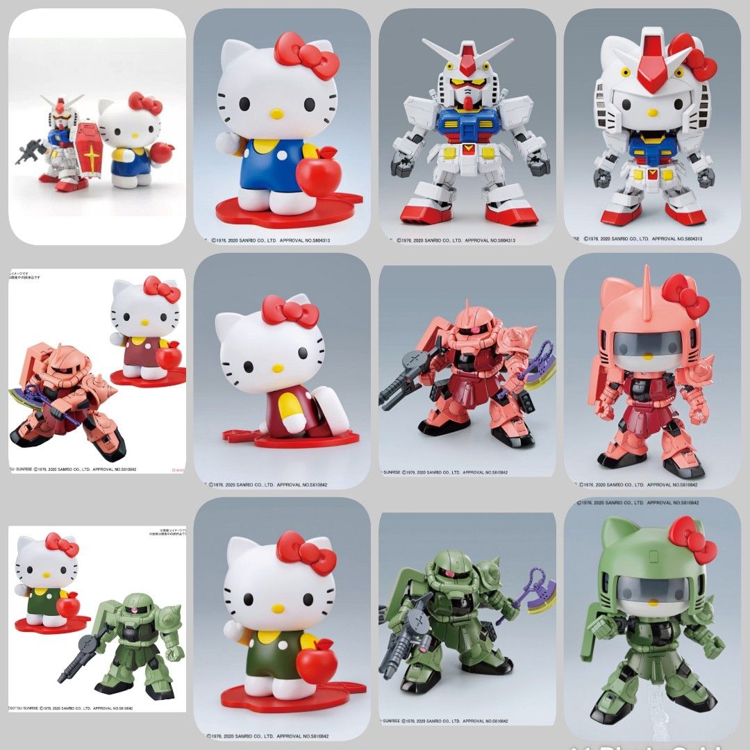 BANDAI Hello Kitty SD Gundam, Hobbies & Toys, Toys & Games on Carousell