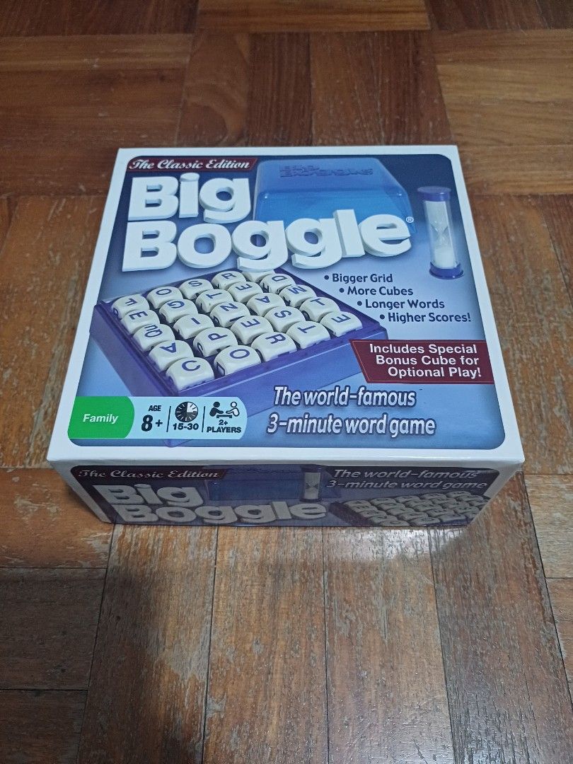Big Boggle boars game, Hobbies & Toys, Toys & Games on Carousell