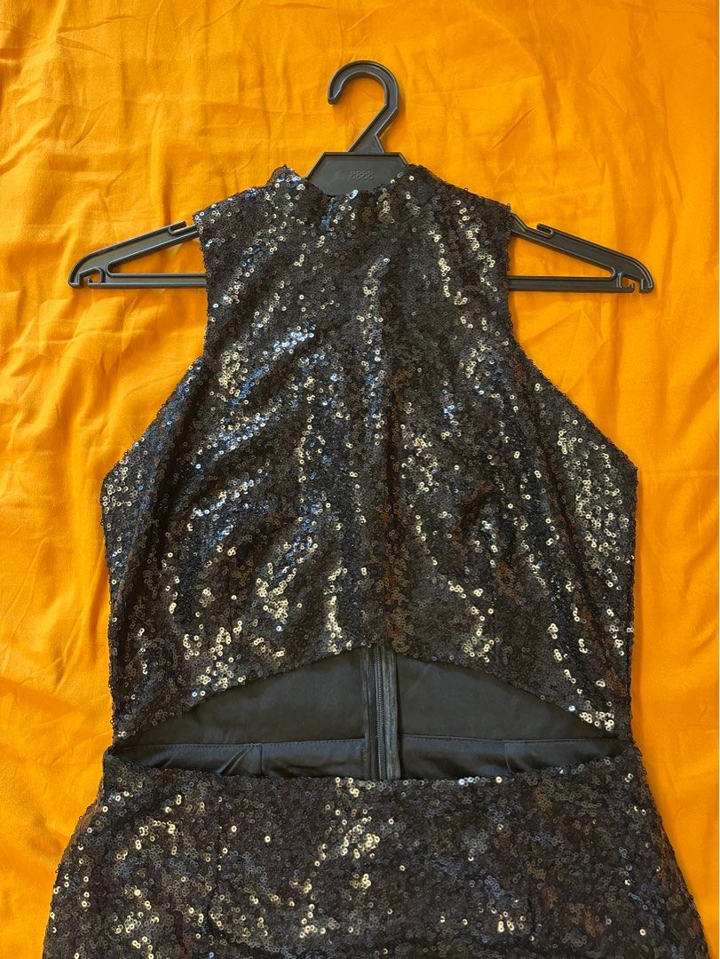 Nicole x Missguided Black Sequin dress Women s Fashion Dresses Sets Dresses on Carousell