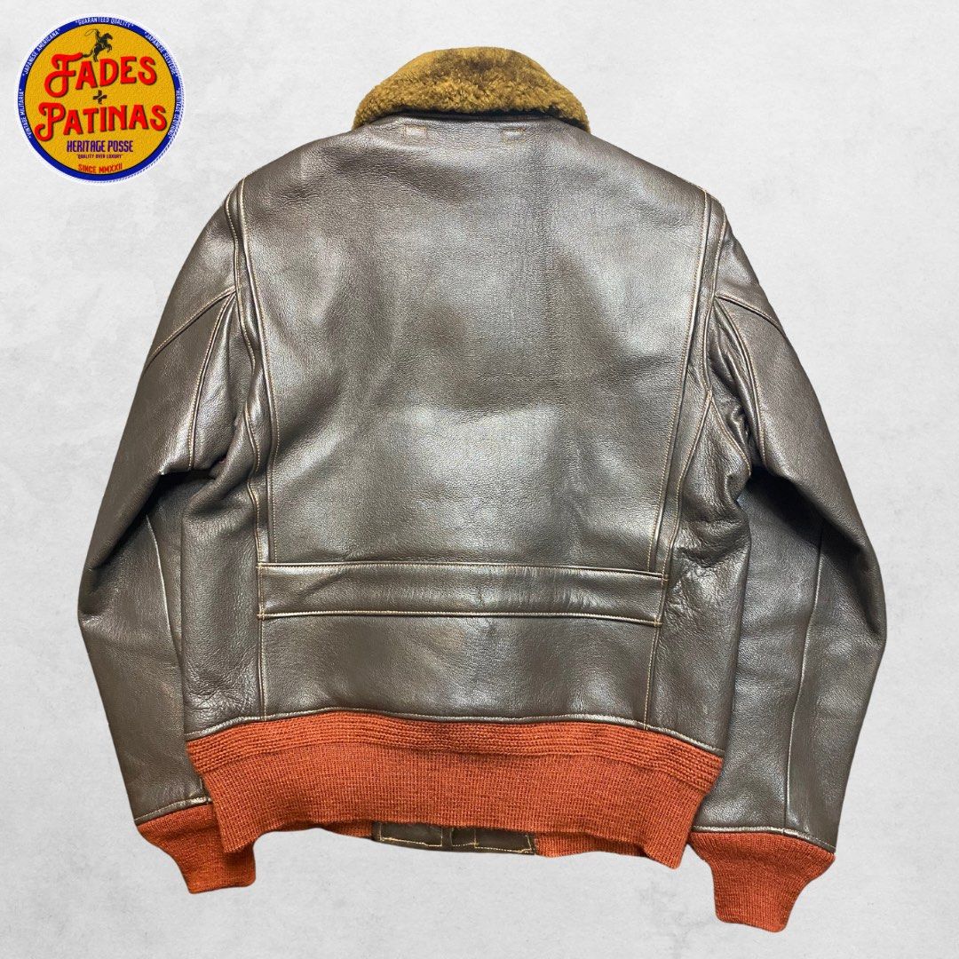 Buzz Rickson’s AN6552 Jacket (Category: Coats, Jackets and Outerwear) located in Roxas City. Submitted by fadesandpatinas (Listing ID 1311852667, Image 2). Description: Buzz Rickson’s AN6552 Jacket Tagged 38 Best fit Medium Measurements : Pit - 21” Length - 26” Shoulder - 17.5” Sleeve - 23” The AN6552 is the successor to the M-422A worn by the US Navy and US Marine Corps. Like the M-422A, it is made of supple goatskin and is almost identical in a