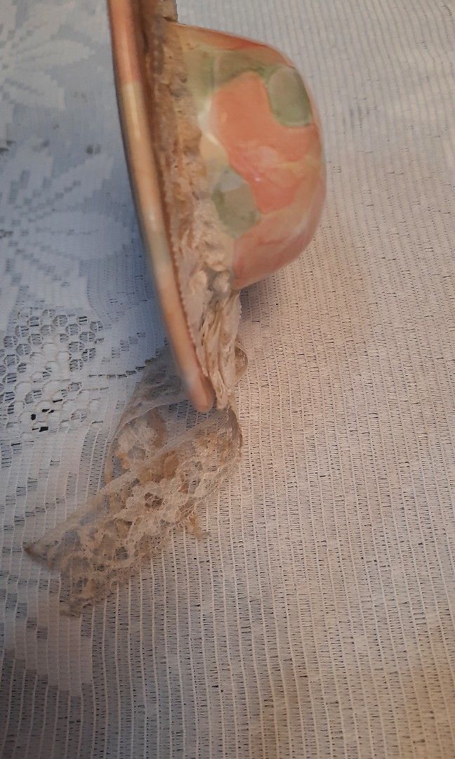 Ceramic hat decor floral 5" from England (Category: Wall Decor) located in Manila. Submitted by luckycharm_215 (Listing ID 1311758721, Image 3). Description: good condition.