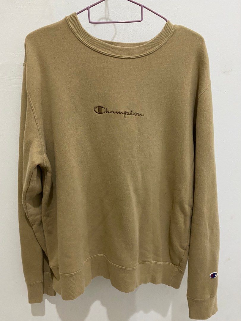 Champion Spellout Sweatshirt Men s Fashion Tops Sets Hoodies on Carousell