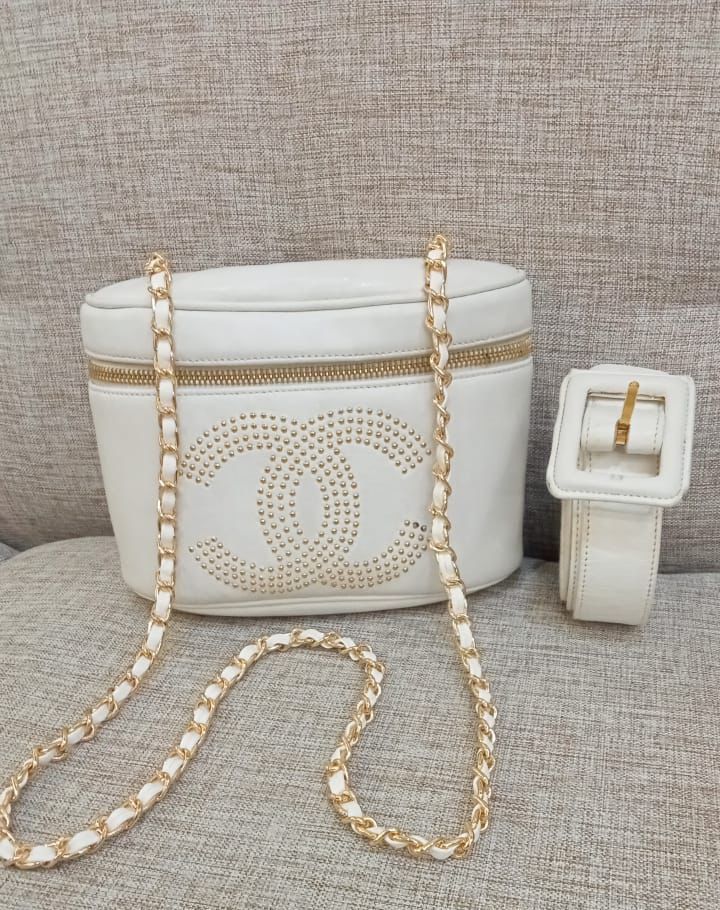 Chanel Caviar Waist Bag CHANEL Caviar Quilted Mini Chain Belt Bag