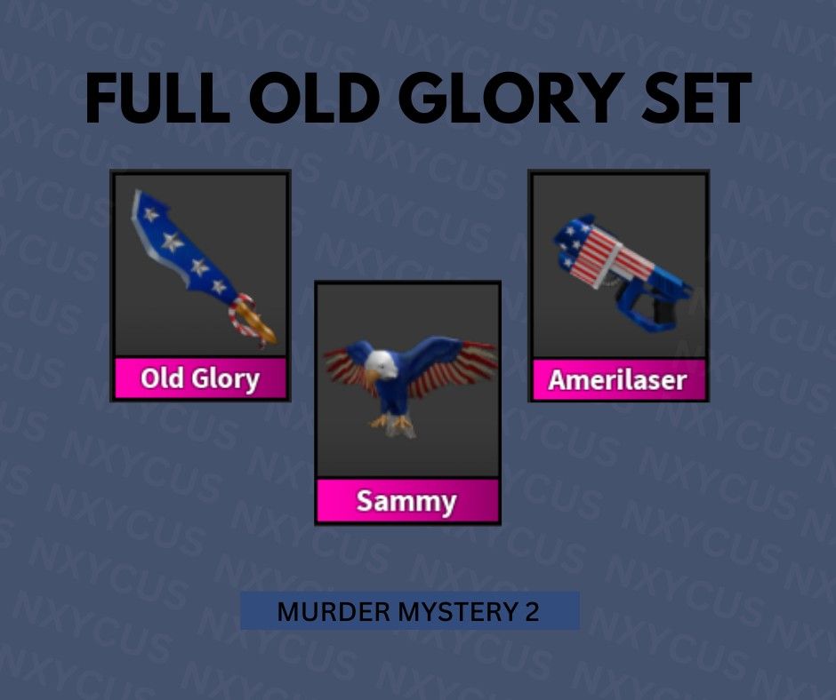 Full old Glory Set ROBLOX MM2, Video Gaming, Gaming Accessories, InGame Products on Carousell