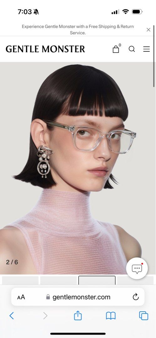 Gentle Monster Eyewear Karl C1 Glasses, Women's Fashion, Watches