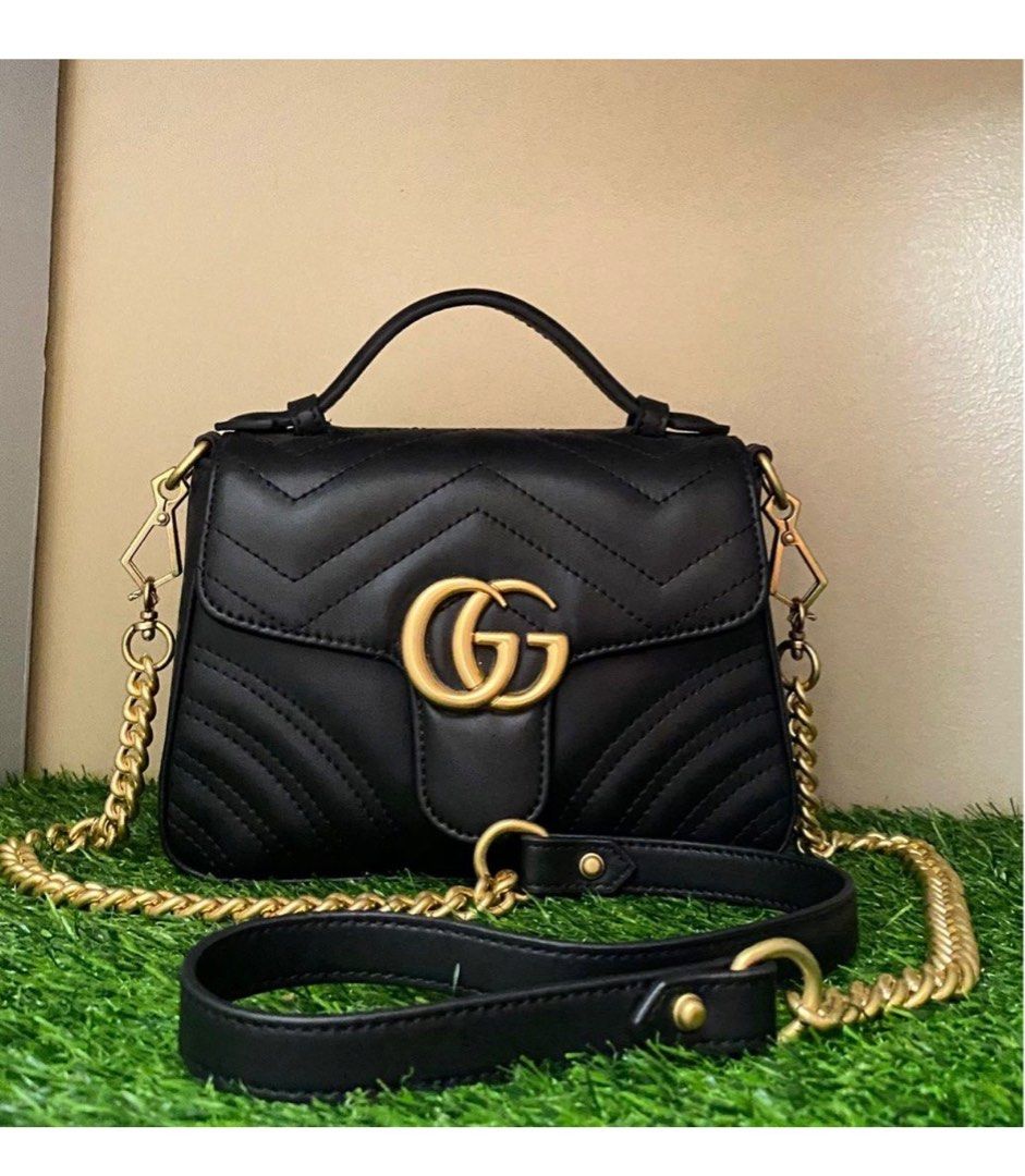 Gucci black leather crossbody bag clearance