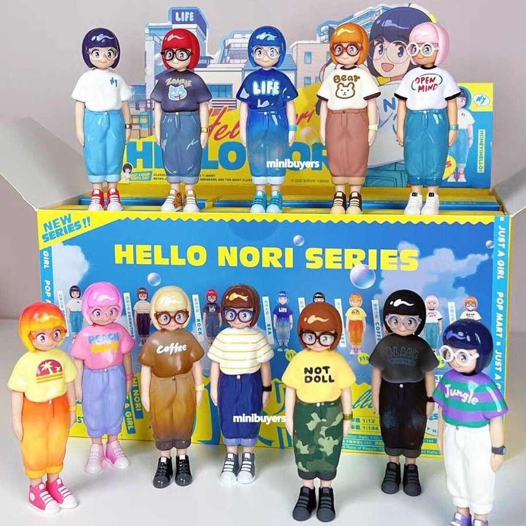 POPMART JUST A GIRL HELLO NORI 8体セット POP MART x ARAGON Just a girl HELLO NORI Blind Box Series - The