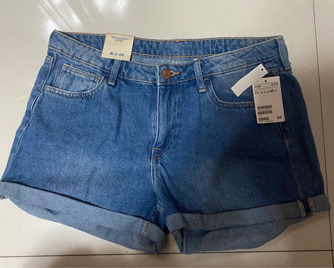 H&m regular waist shorts discount