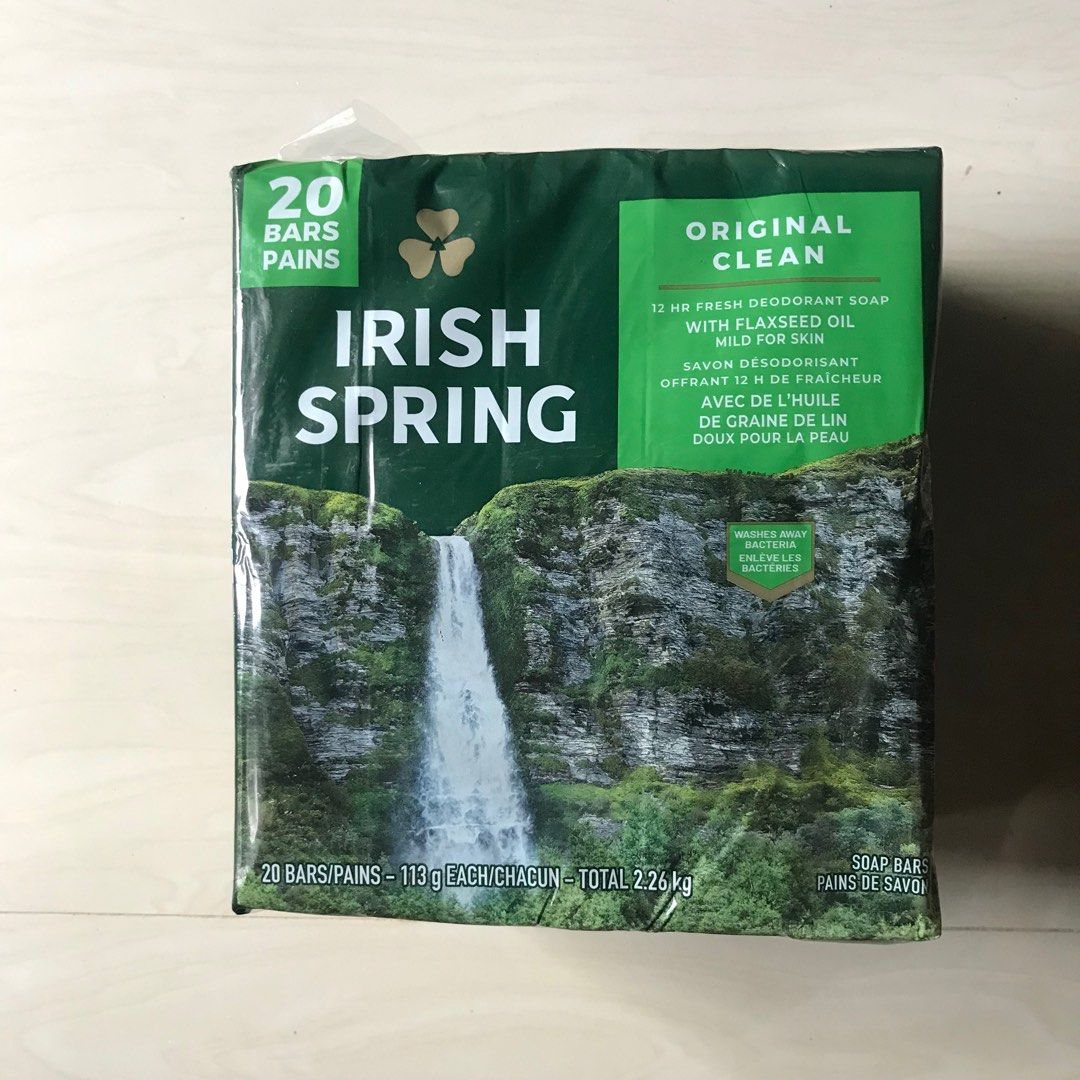 irish spring soap (Category: Bath) located in Cabuyao City. Submitted by bluesxoe (Listing ID 1311771551, Image 1). Description: 50 each.