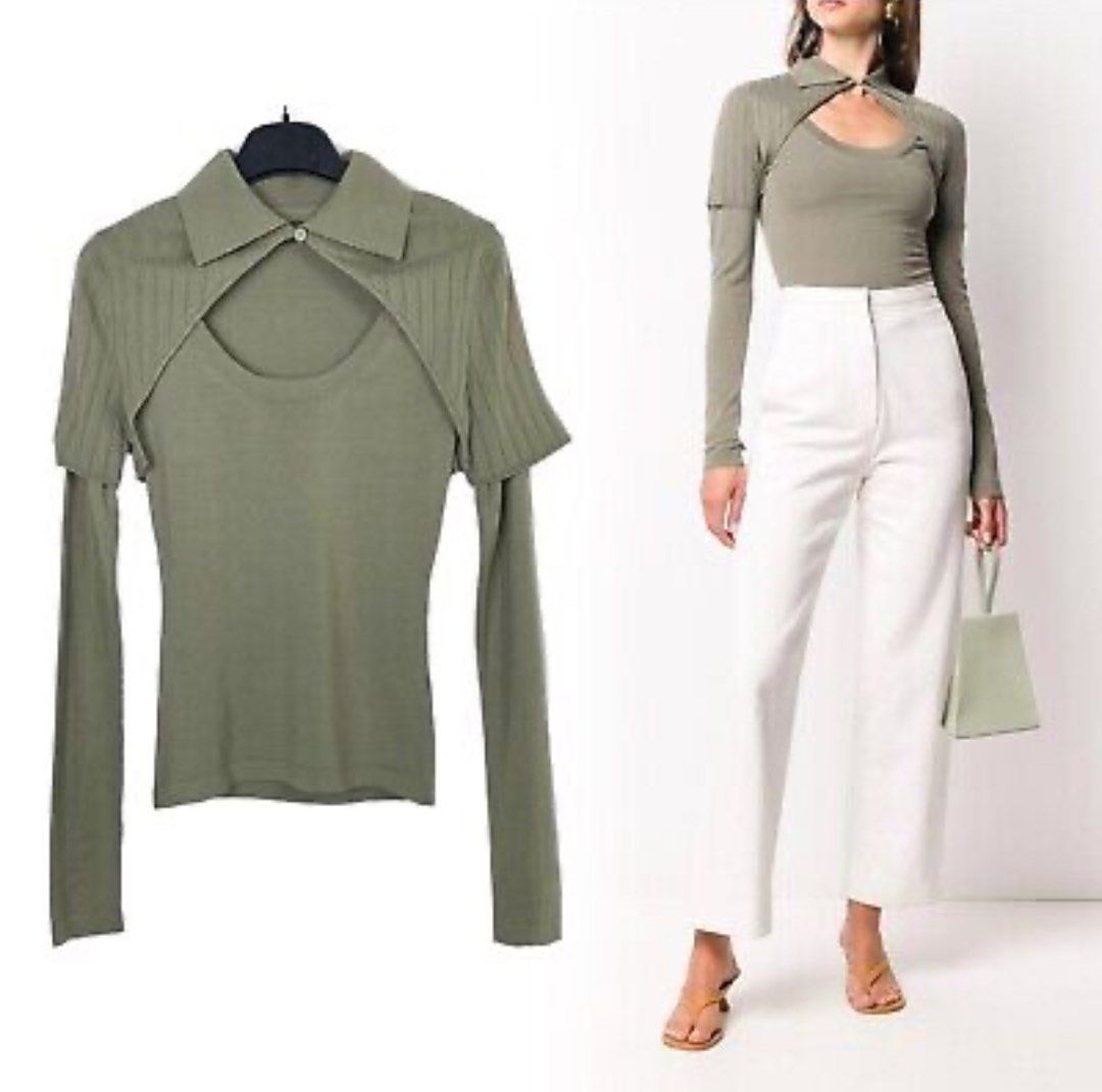 Jacquemus Grey Wool La Maille Albi Sweater (Category: Longsleeves) located in San Pablo. Submitted by flohro (Listing ID 1311873856, Image 1). Description: Unused item Brand new w/ tag Bought for 27k .