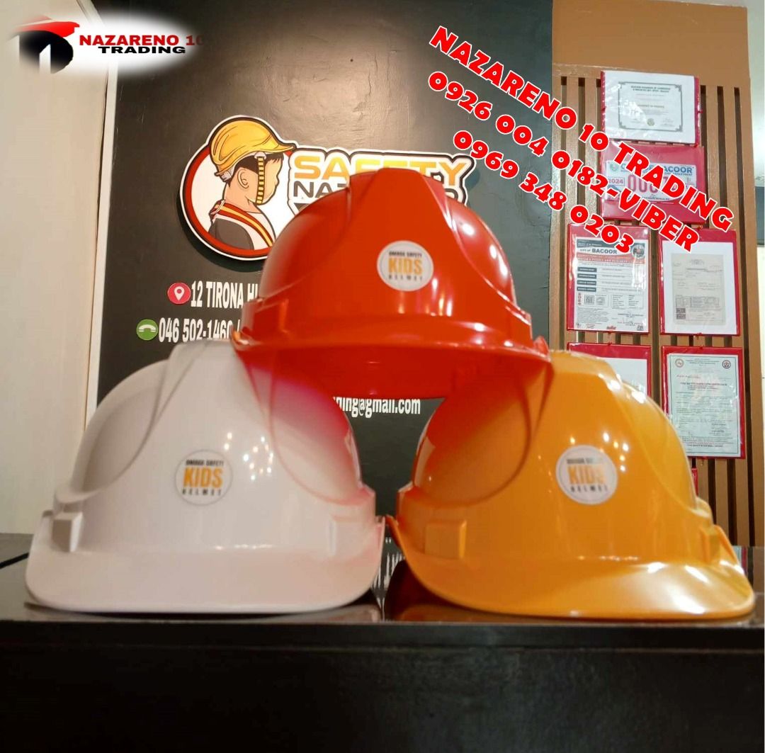 KIDS HARD HAT SAFETY HARD HAT (Category: Other Kids Furniture) located in Las Pinas. Submitted by itsmegelai.ram (Listing ID 1311790713, Image 1). Description: KIDS HARD HAT >comfortable durability, >kid-sized versatility kids' hard hat for ages 2 to 6 years old. to craft this hard hat. >Hard hat with Chinstrap. **For posting price only** WE OFFER DISCOUNT IN BULK ORDERS For more info message or text at GIRLIE 0926 004 0182 0969 348 0203 0956 702