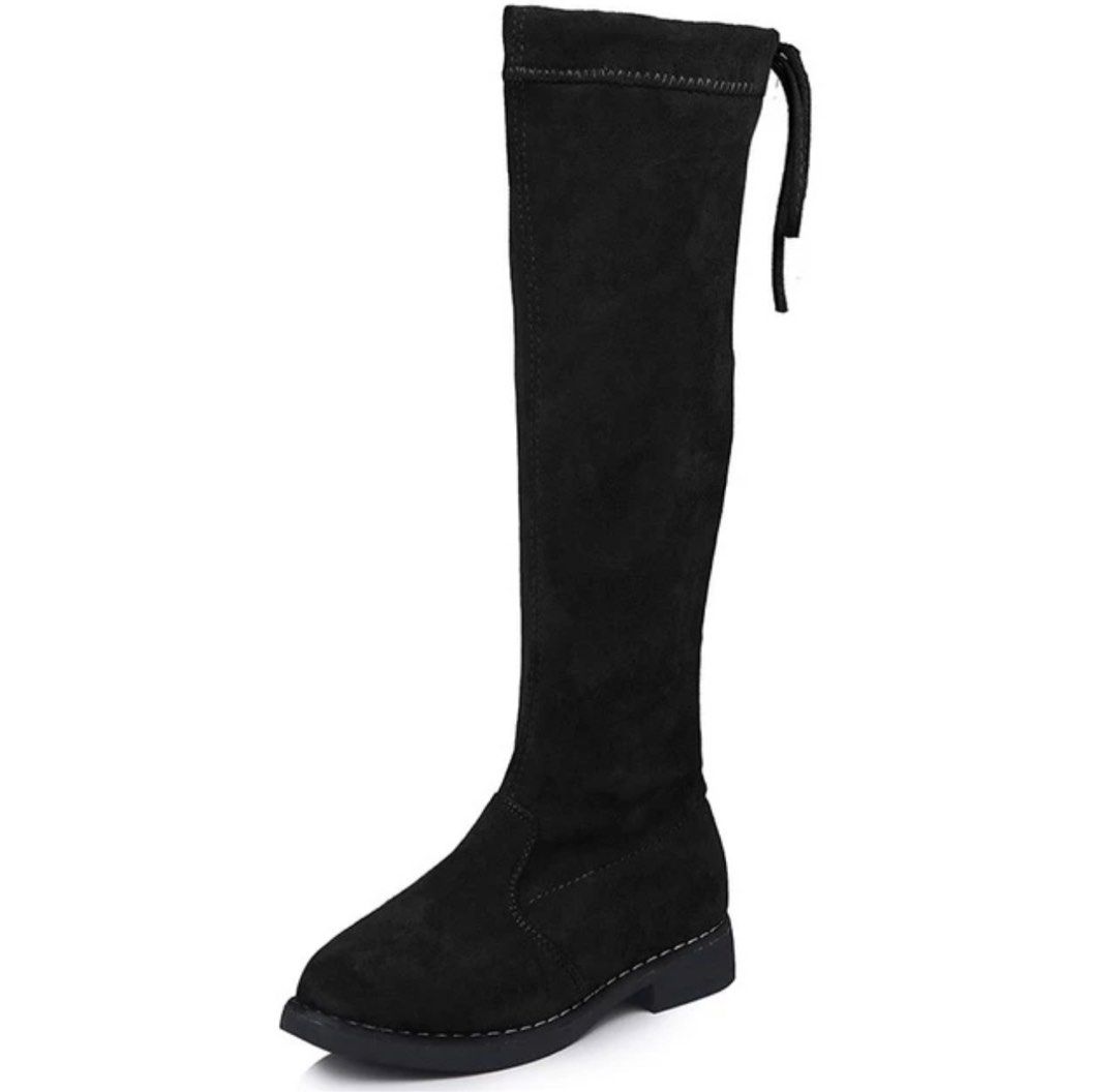 Kids black knee high boots new arrivals