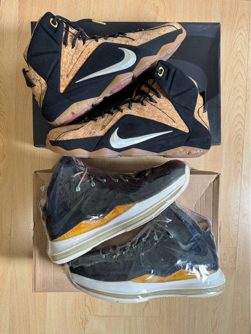 Lebron 12 corks BN free lebron 10 mint Men s Fashion Footwear Sneakers on Carousell