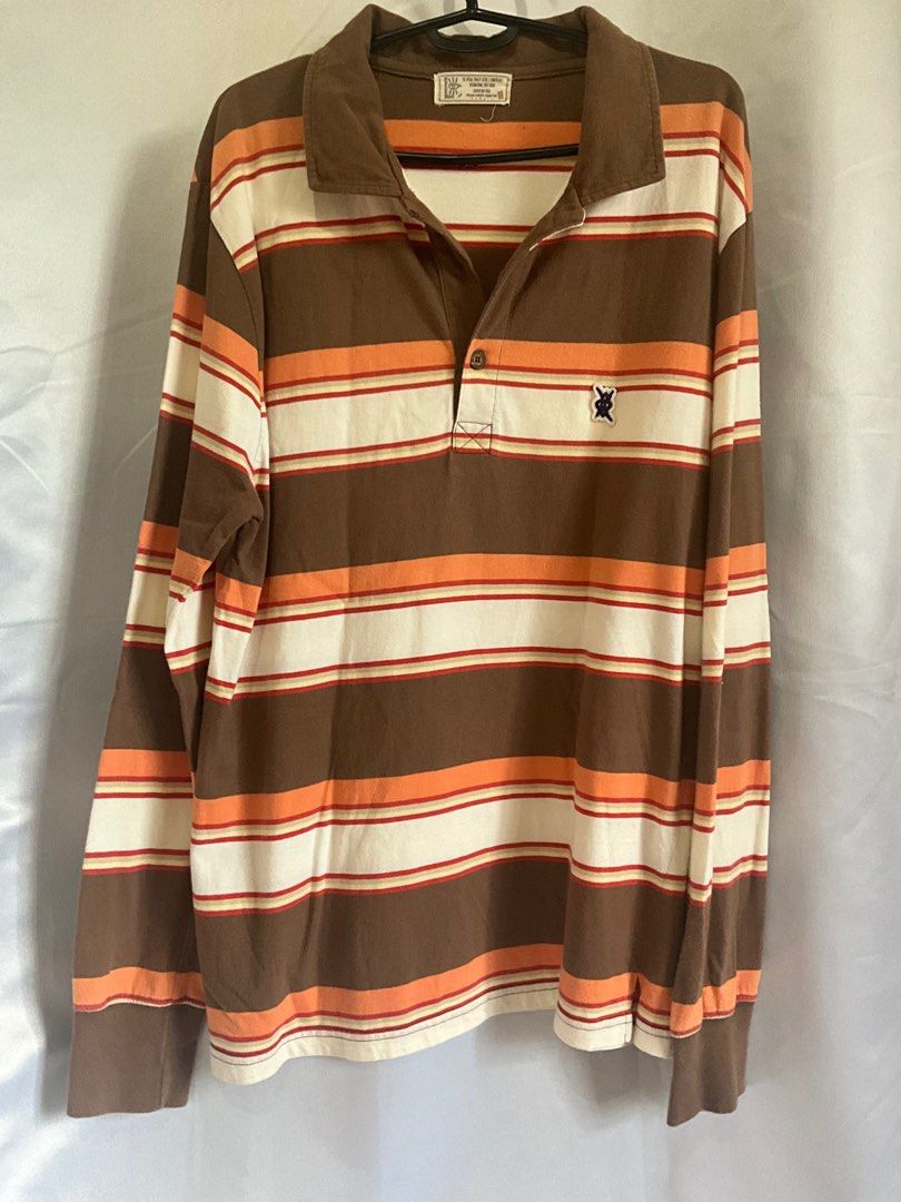 Longsleeve Polo Shirt (Category: Tshirts & Polo Shirts ) located in Baguio. Submitted by declutterwithra (Listing ID 1311812767, Image 2). Description: As Bundle Longsleeves Polo Shirt Can fit S-M female Can fit S male Bought from IG Issue: lost button.