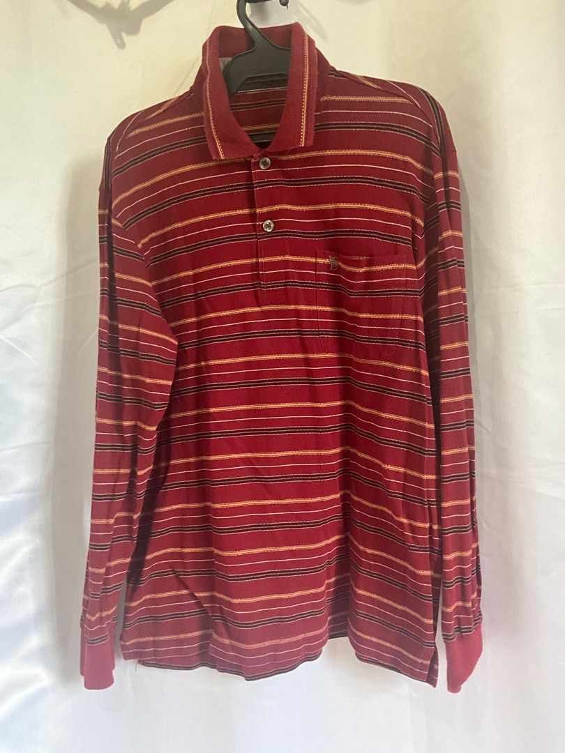 Longsleeve Polo Shirt (Category: Tshirts & Polo Shirts ) located in Baguio. Submitted by declutterwithra (Listing ID 1311812767, Image 3). Description: As Bundle Longsleeves Polo Shirt Can fit S-M female Can fit S male Bought from IG Issue: lost button.