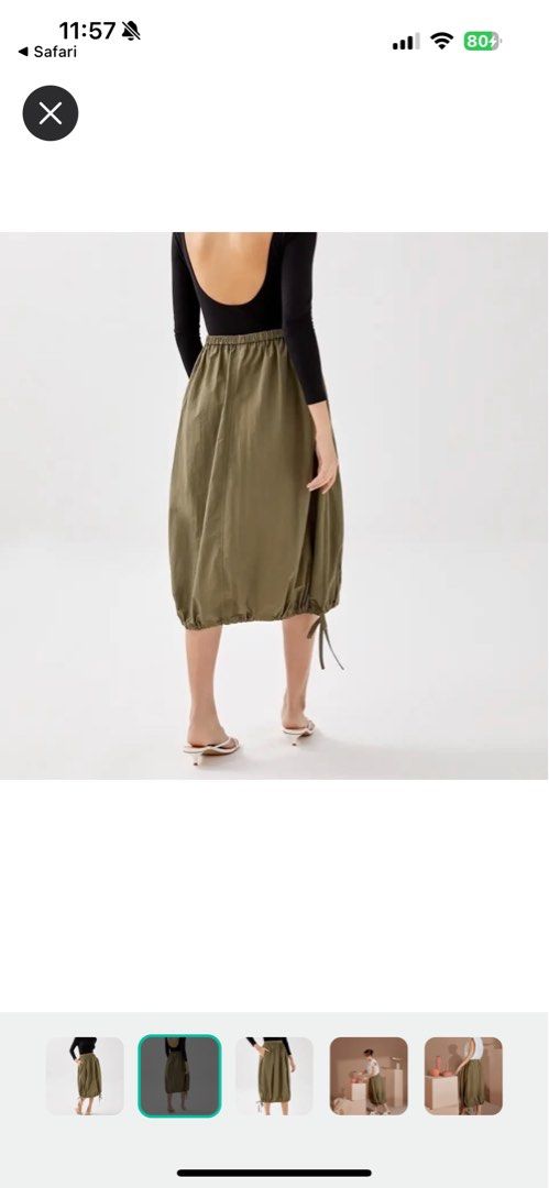Love bonito LB &REA Mayla drawstring bubble skirt, Women's Fashion