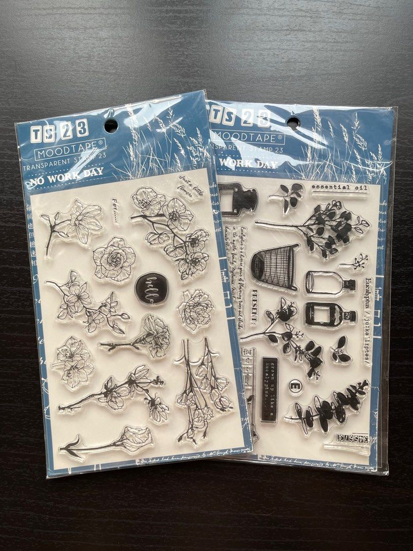 Moodtape Clear Stamps (per set) (Category: Craft Supplies & Tools) located in Marikina City. Submitted by chineelaz (Listing ID 1311794872, Image 1). Description: Brand new and never used clear stamps. Only one left (second photo).