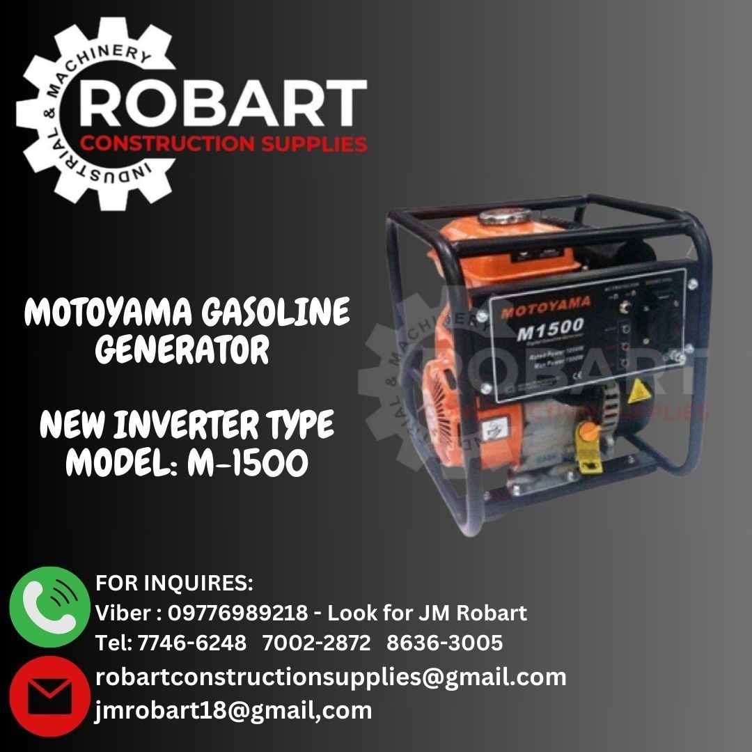 MOTOYAMA GASOLINE GENERATOR NEW INVERTER TYPE, Commercial & Industrial ...