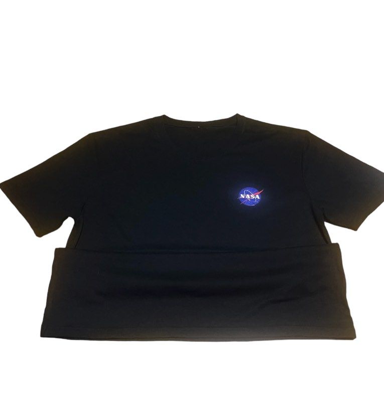 NASA Black round neck shirt (Category: Tshirts & Polo Shirts ) located in Makati City. Submitted by bubbagumpshrimp (Listing ID 1311768286, Image 2). Description: •like new NASA Black round neck shirt •Excellent condition •Color rate 10/10 •Dimes: 22.5 x 30 in •very soft comfy stretchy fabric •can be unisex •cut tag .