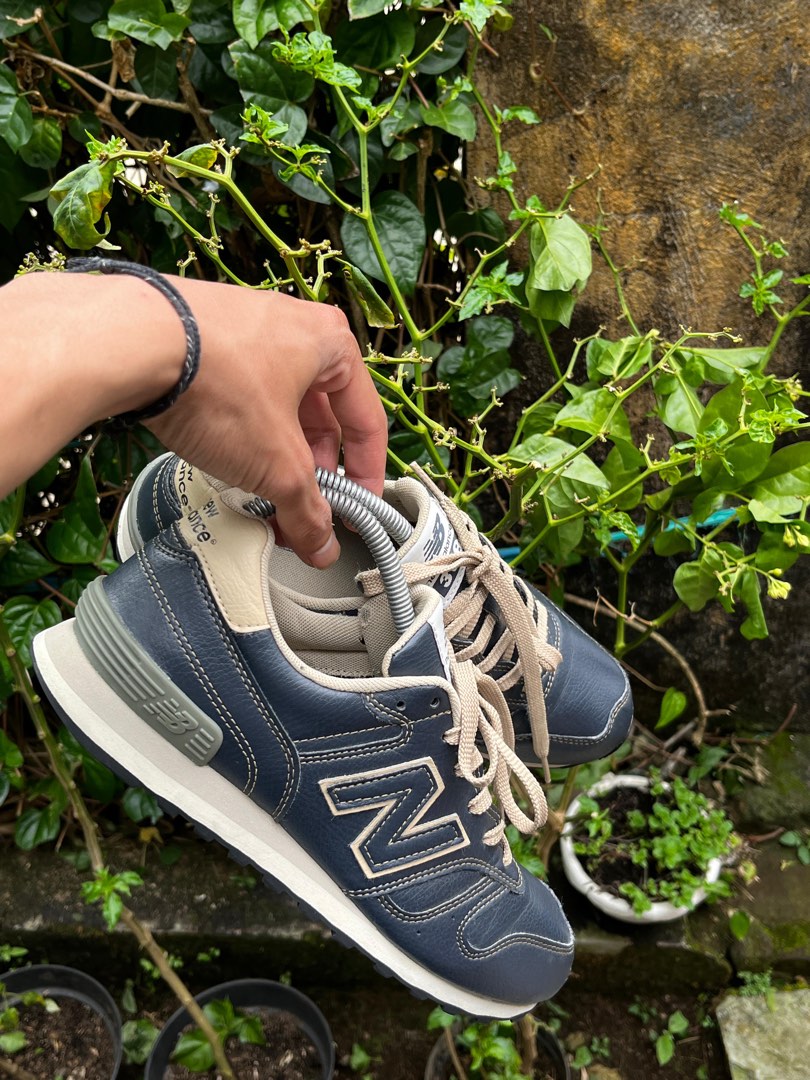 new balance 368 navy leather
