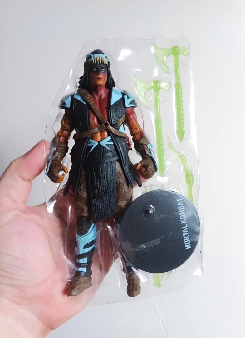 Action Figure Mortal Kombat Nightwolf 7 Pollici - Con Asce, Arco E Frecce - Pelle Del Lupo Solitario - 3