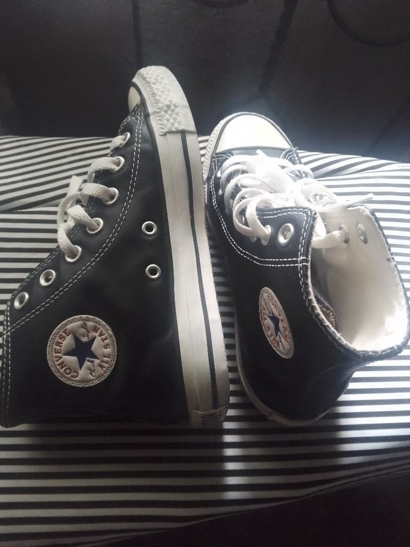Leather converse size 2 top