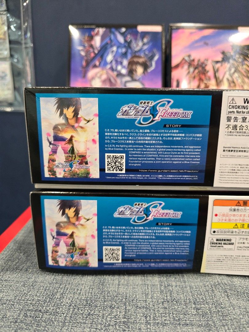 P-Bandai HGCE (Movie Commemoration Packgae Ver) - Rising Freedom & Destiny Gundam Spec II (Clear) Set (Category: Gundam Model Kits) located in Singapore. Submitted by gundamania_hobbyshop (Listing ID 1311717721, Image 3). Description: [INSTOCK] Location➡️ YewTee Point, #01-45 🔥 Last set available. (only selling as a set) 🔥 Limited release! 🔥 100% authentic P- Bandai 🔥 Singapore local seller 🔥 Been active in hobby market for more than 5 years