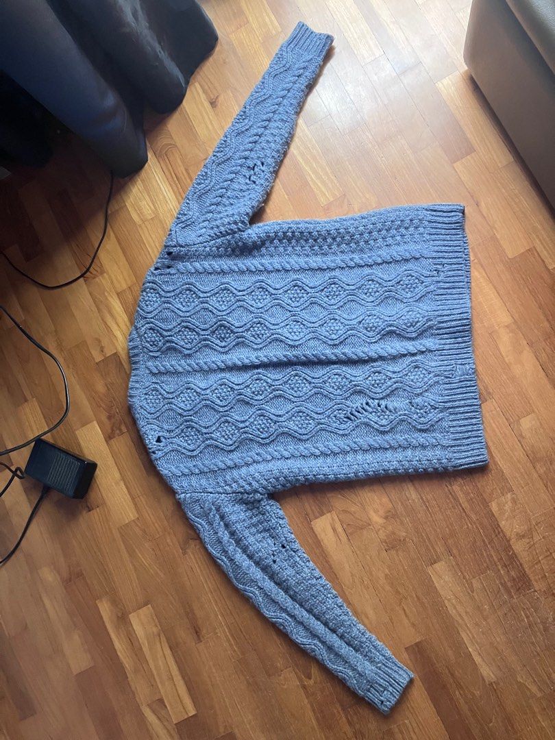 PEEL & LIFT / ARAN CARDIGAN WOOL / SIZE M, Men