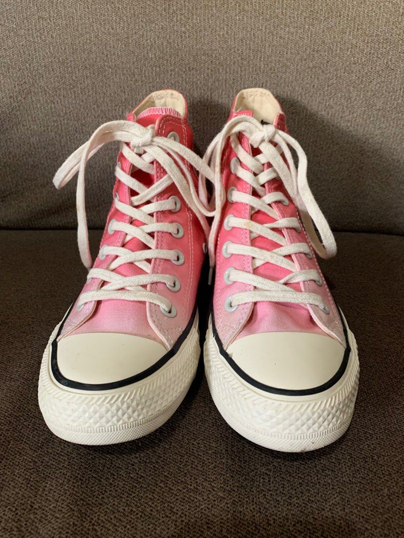 Preloved Converse Chuck Taylor All Star Pink Ombre Wash High Top Women s Fashion Footwear Sneakers on Carousell