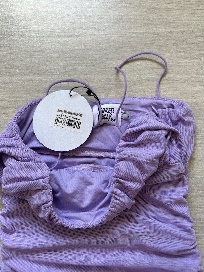 open lace back dress Time Of Your Life Plunge Halter Mini Dress Purple