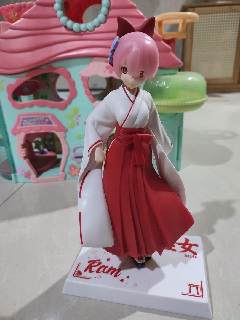 Re:zero Rem and Ram kimono red figure (Category: Figurines & Statues) located in Davao. Submitted by strawberryshortcake8899 (Listing ID 1311862945, Image 2). Description: Negotiable 650 each 1,200 for both Rem has a small mark on her stand.