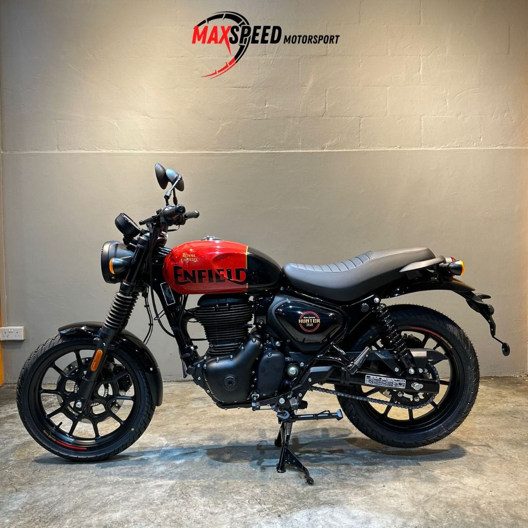 ROYAL ENFIELD HUNTER 350 NEW ROYALENFIELD HUNTER350 ABS AUTHORIZED DEALER 2A BIKE ROYAL ENFIELD SINGAPORE AGENT UNIT HUNTER METEOR BULLET CLASSIC 350 CC Motorcycles Motorcycles for Sale Class 2A on Ca...