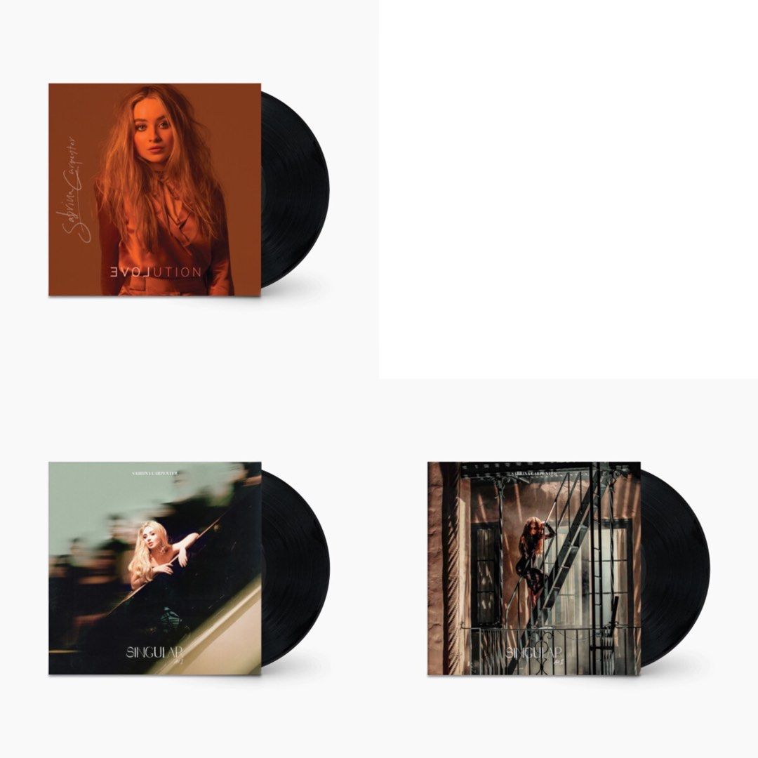 Sabrina Carpenter Black Vinyl EVOlution Singular Act I Singular Act II