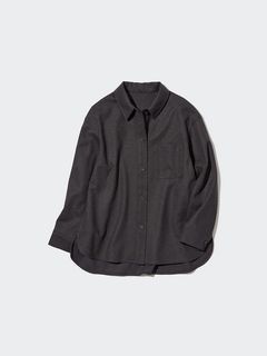 SALE Uniqlo Brushed Jersey Shirt Jacket