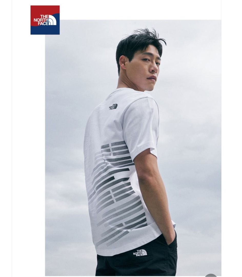 Unisex SMLTNF UV cut THE NORTFACE TEAMKOREA edition UV protect MESH summer men s T shirt North Face Team Korea Mini Box Short Sleeve T shirt