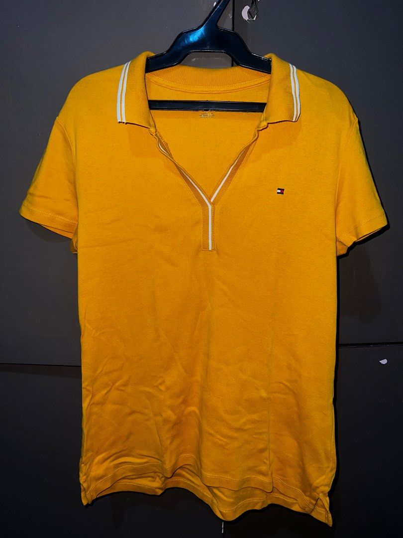 Tommy Hilfiger Yellow Polo Top (Category: Blouses) located in Taguig. Submitted by belabelabela (Listing ID 1311729271, Image 2). Description: 💫 TOMMY HILFIGER POLO TOP 💫 • good as new, no damages • bought from the US • super love this top ! rfs: decluttering.