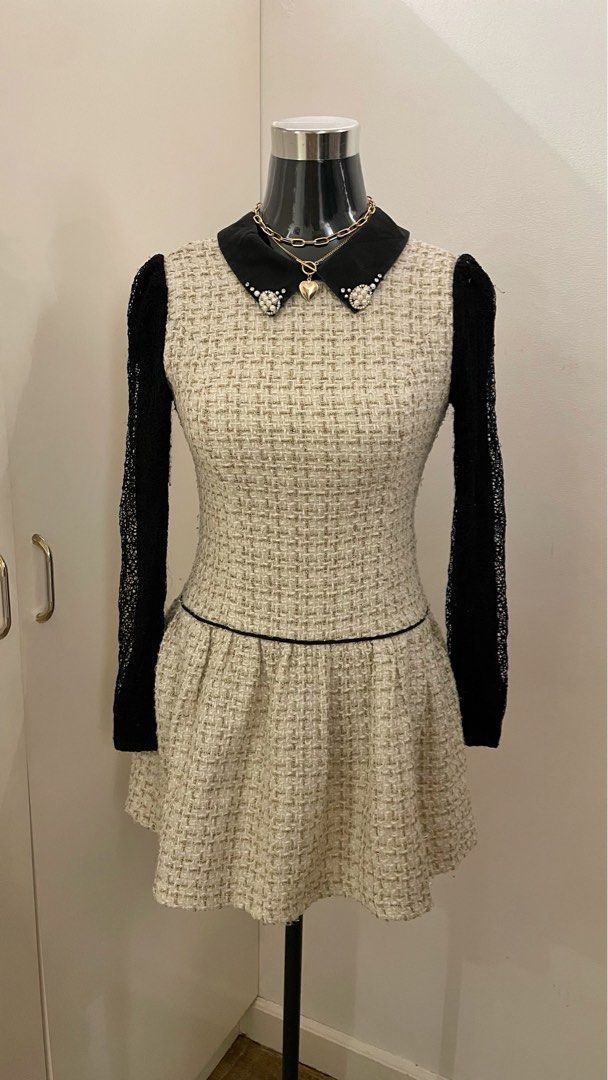 Tweed Dress (Category: Dresses) located in Quezon City. Submitted by declutterxcloset (Listing ID 1307833142, Image 1). Description: One of my fave dress. Very classy!! Huhu rfs: hindi na kasya :(( Waistline: 26-27.