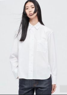 Uniqlo  Long Sleeve Shirt - White