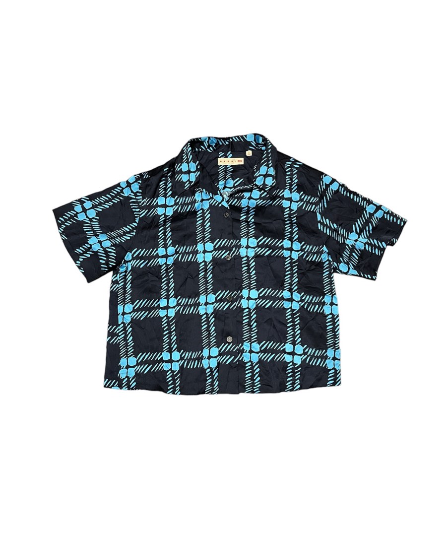 Uniqlo x Marni Boxy Cropped Polo, Women's Fashion, Tops, Shirts on ...