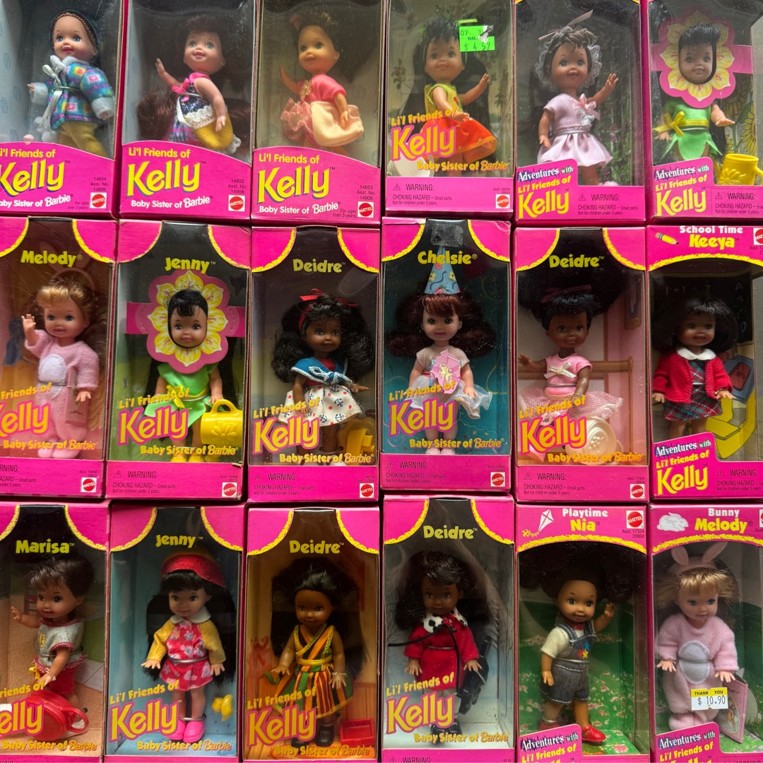 Vintage Barbie s sister Kelly dolls 1990s