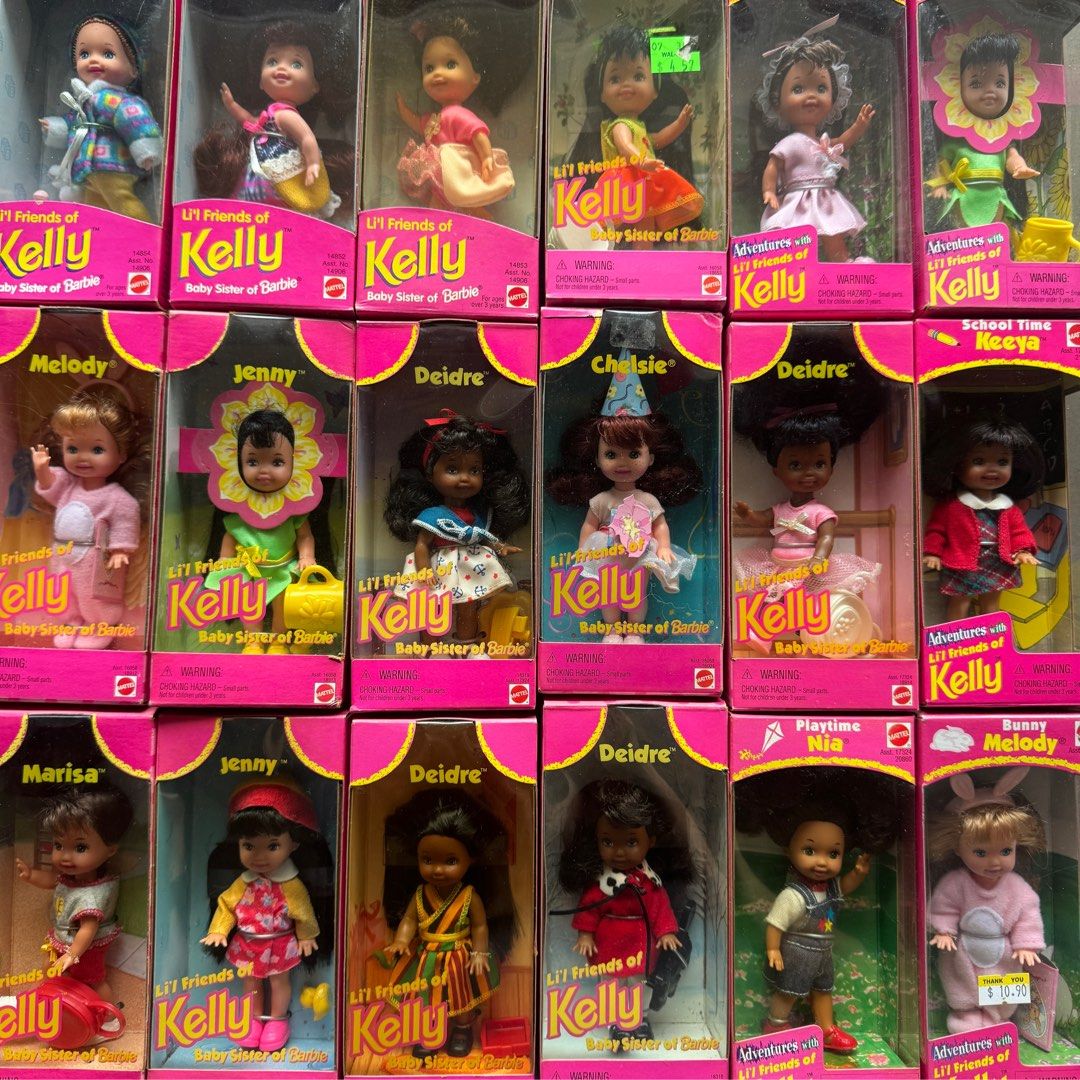 Vintage Barbie s sister Kelly dolls 1990s