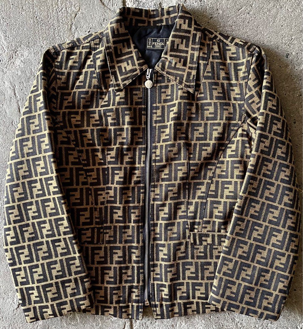 SOLD Vintage Fendi Zucca Zippered Jacket