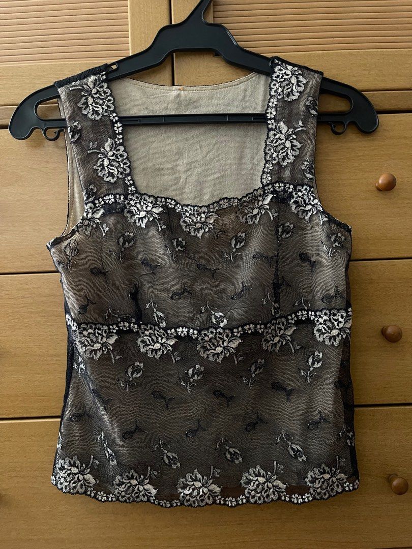 Vintage mesh lace sleeveless top (Category: Blouses) located in Quezon City. Submitted by vee222 (Listing ID 1311769134, Image 2). Description: .