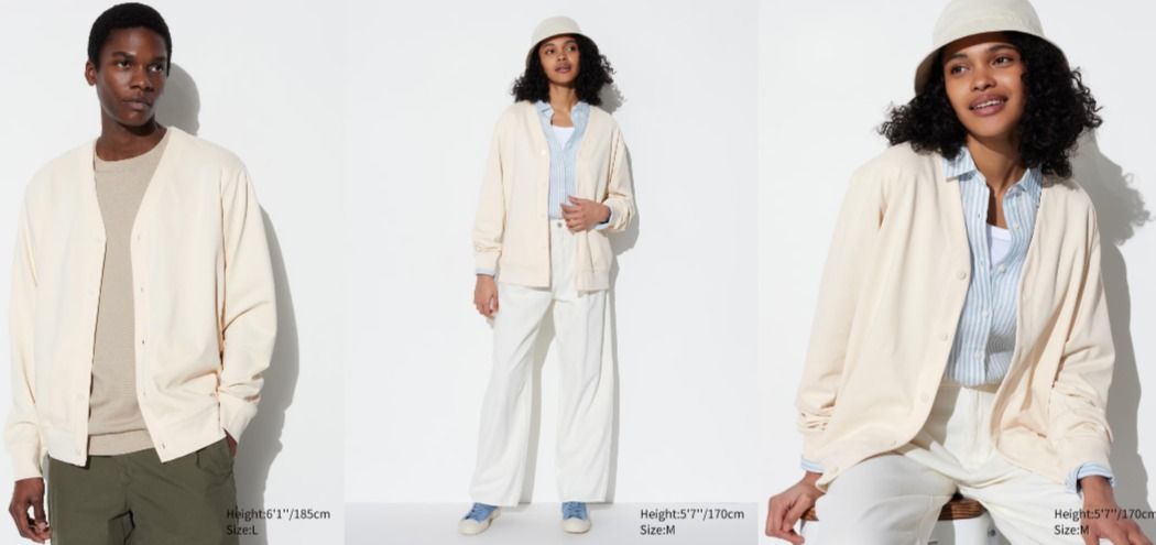 Uniqlo white cardigan outlet