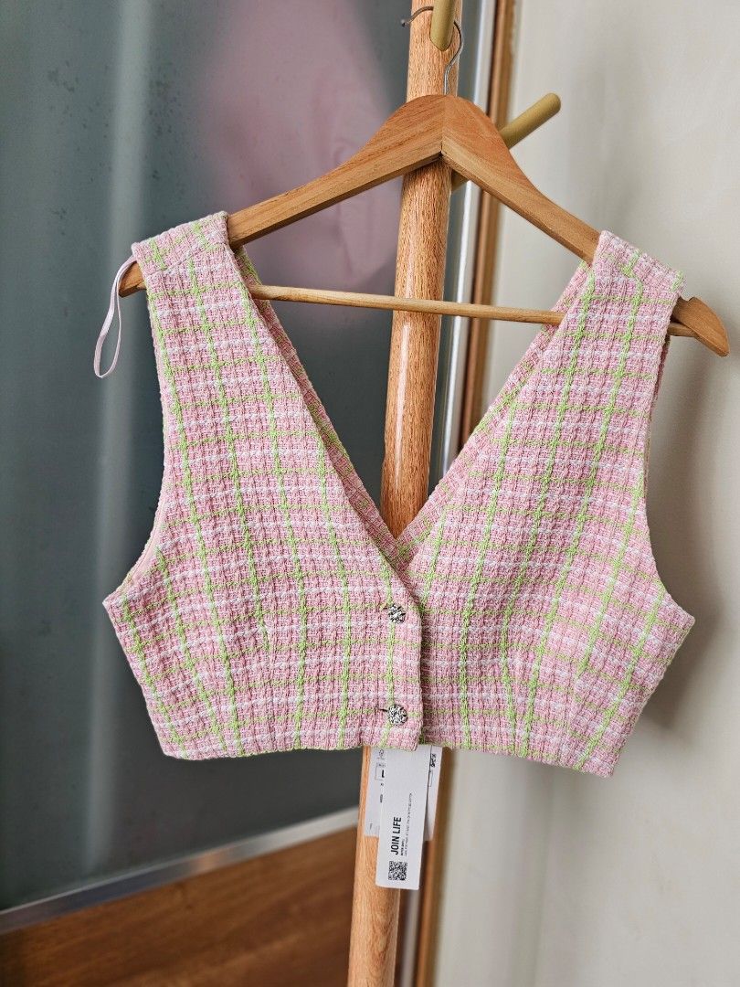 Zara tweed vest outlet