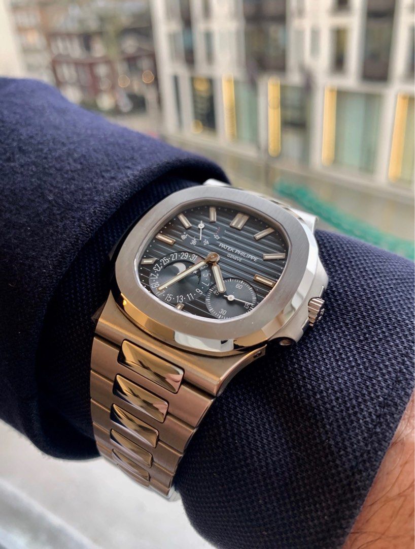 2020 Patek Philippe Moon Phrase Nautilus 5712 1a 001 Blue Luxury Watches on Carousell