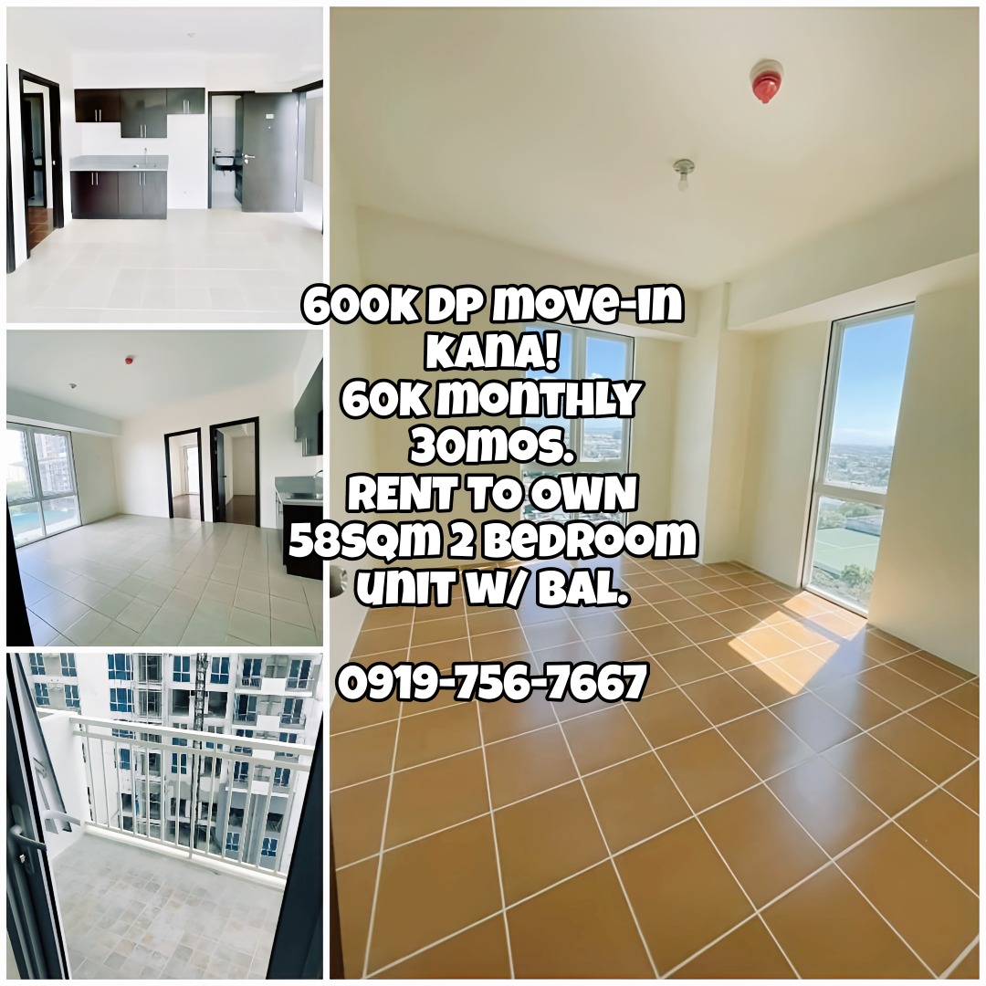 2BR CONDO W/BALCONY RENT TO OWN PASIG UGONG NEAR BGC MAKATI TAGUIG EDSA ... - Condo With Balcony For Rent